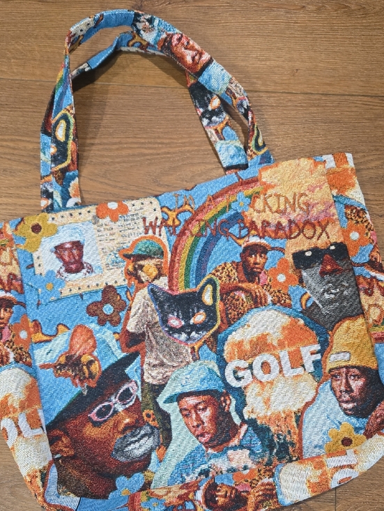 totelyfineco Handbags - TOTELYFINECO PRINTED TOTE BAG... #7947